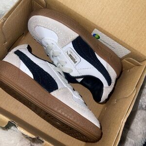 Puma Kids Sneakers - White, Black, and Brown